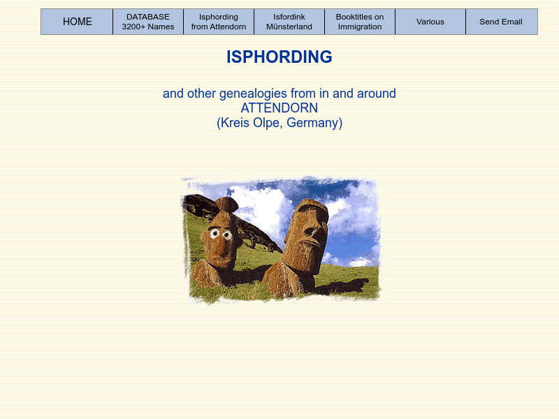 Screenshot van website