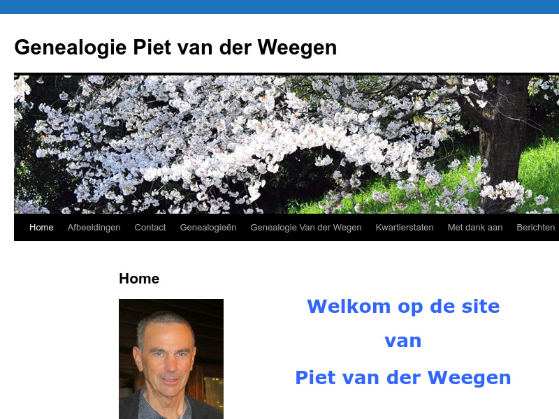 Screenshot van website