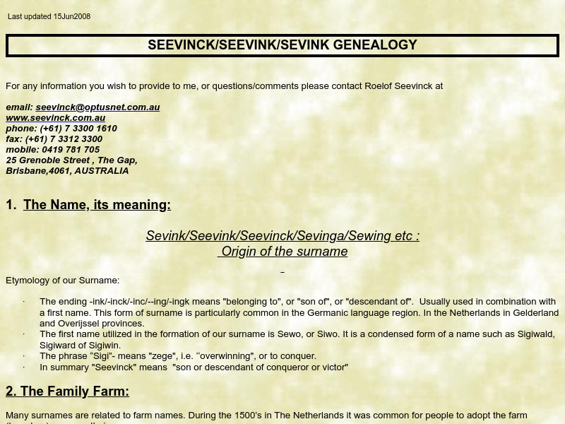 Screenshot van website
