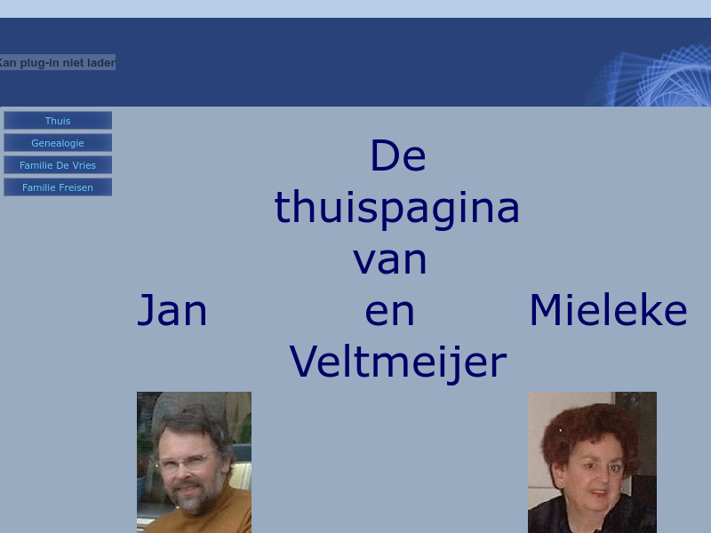 Screenshot van website
