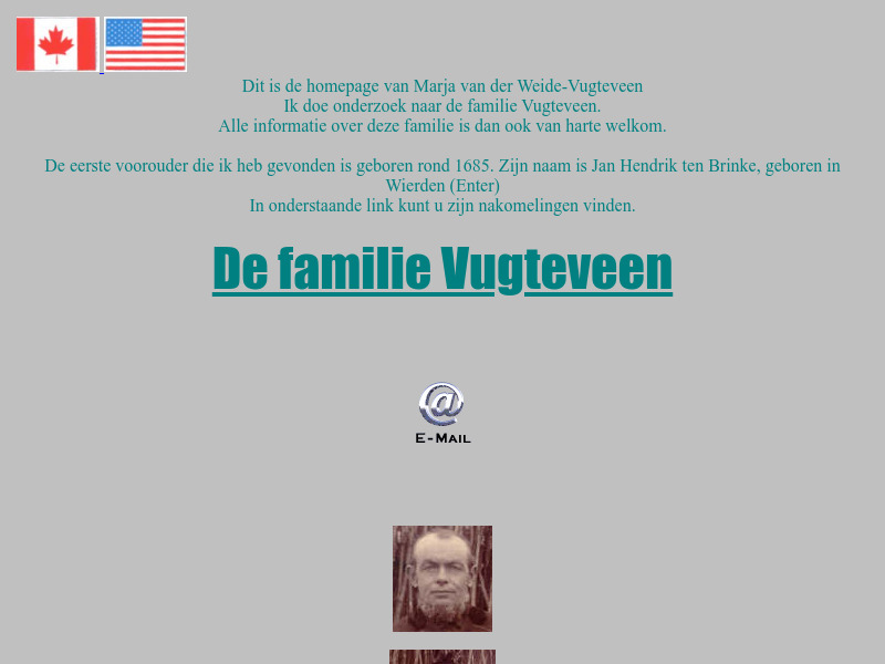 Screenshot van website